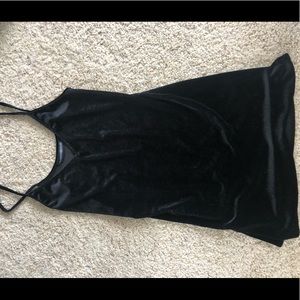 Brandy Melville black velvet dress